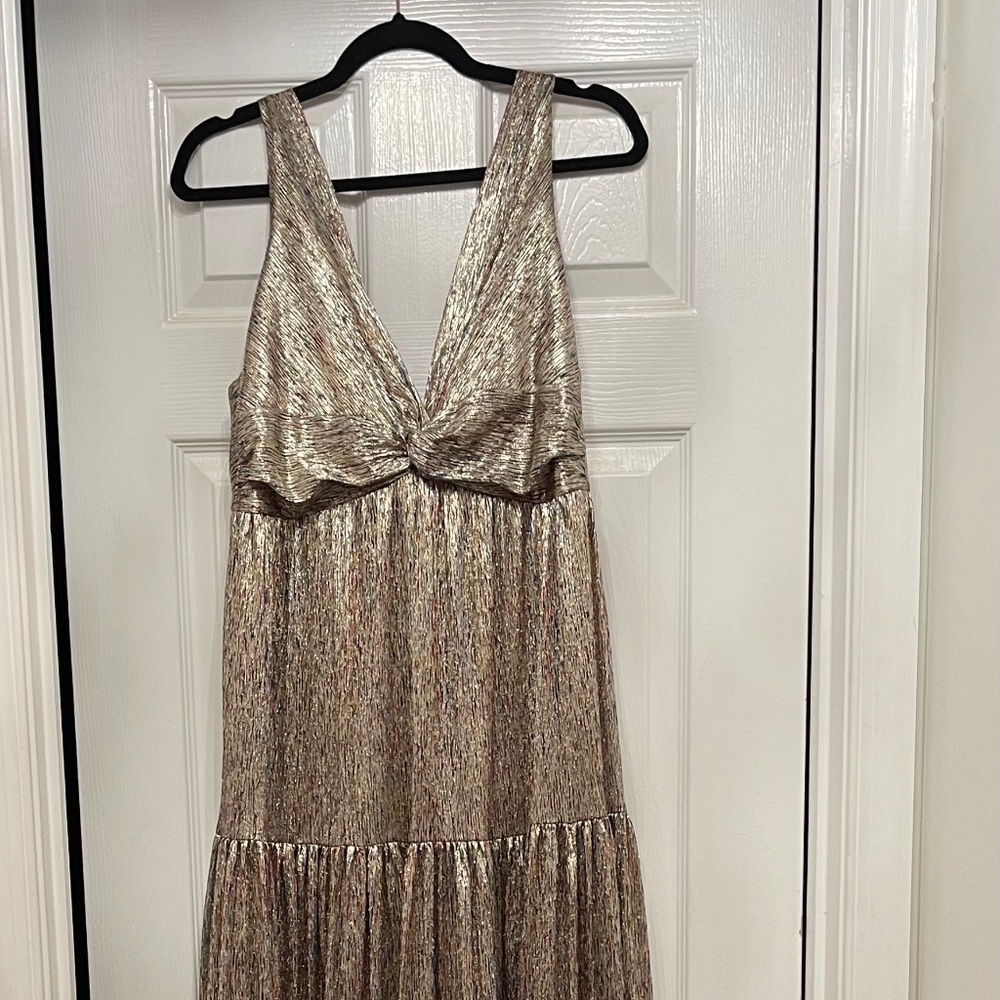 Gold metallic dress